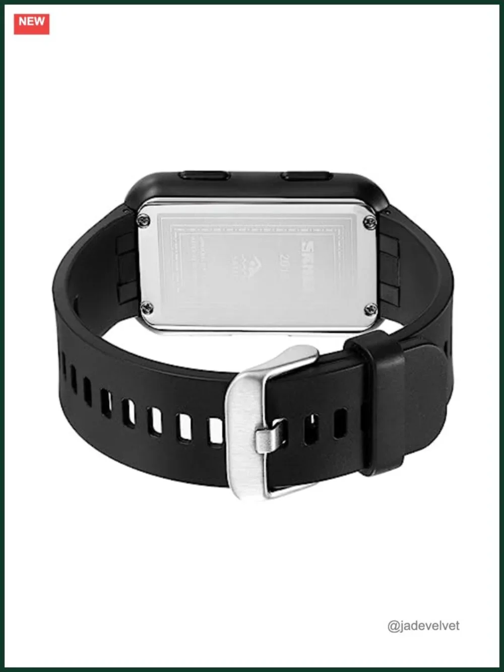 Fogitbok Digital Watch Large Display Waterproof Quartz TPU Strap